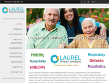 Tablet Screenshot of laurelmedsolutions.com